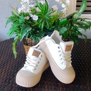 Women's platform sneakers.